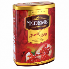 Чай "Еdems" 200г ж/б ТУБУС чорн."Гранат Рубін" крупнолист._12шт/ящ